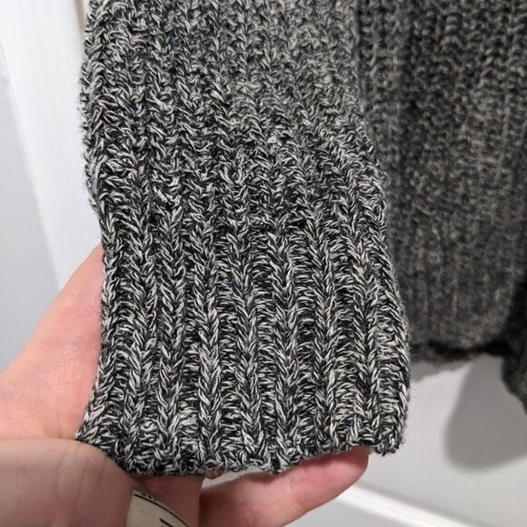 MADEWELL | Linen Blend Swing Sweater in Marled Grey - Picture 4 of 6